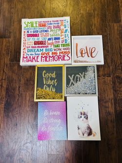 Girls bedroom wall decor