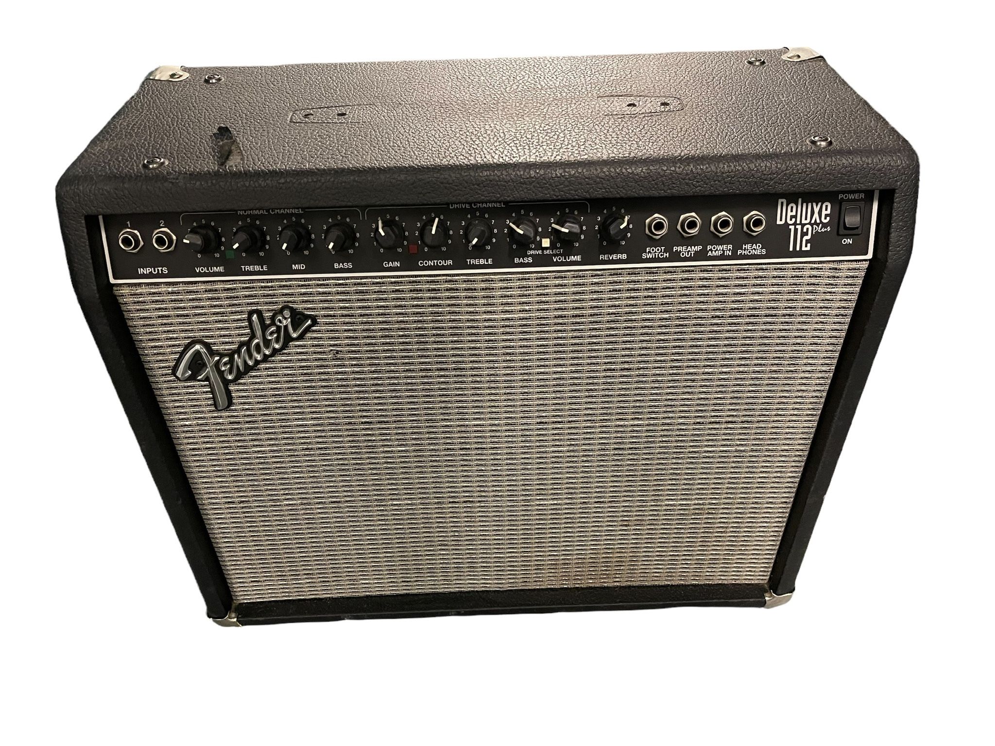 Fender Deluxe 112 Plus Guitar Amplifier – Footswitch Included – 90 Watt 1×12