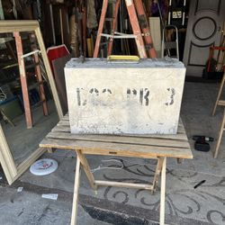Vintage Metal Case Steel Briefcase, Steel Carrying Case