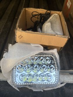 Rgb 7x6 LED H4 Headlights 