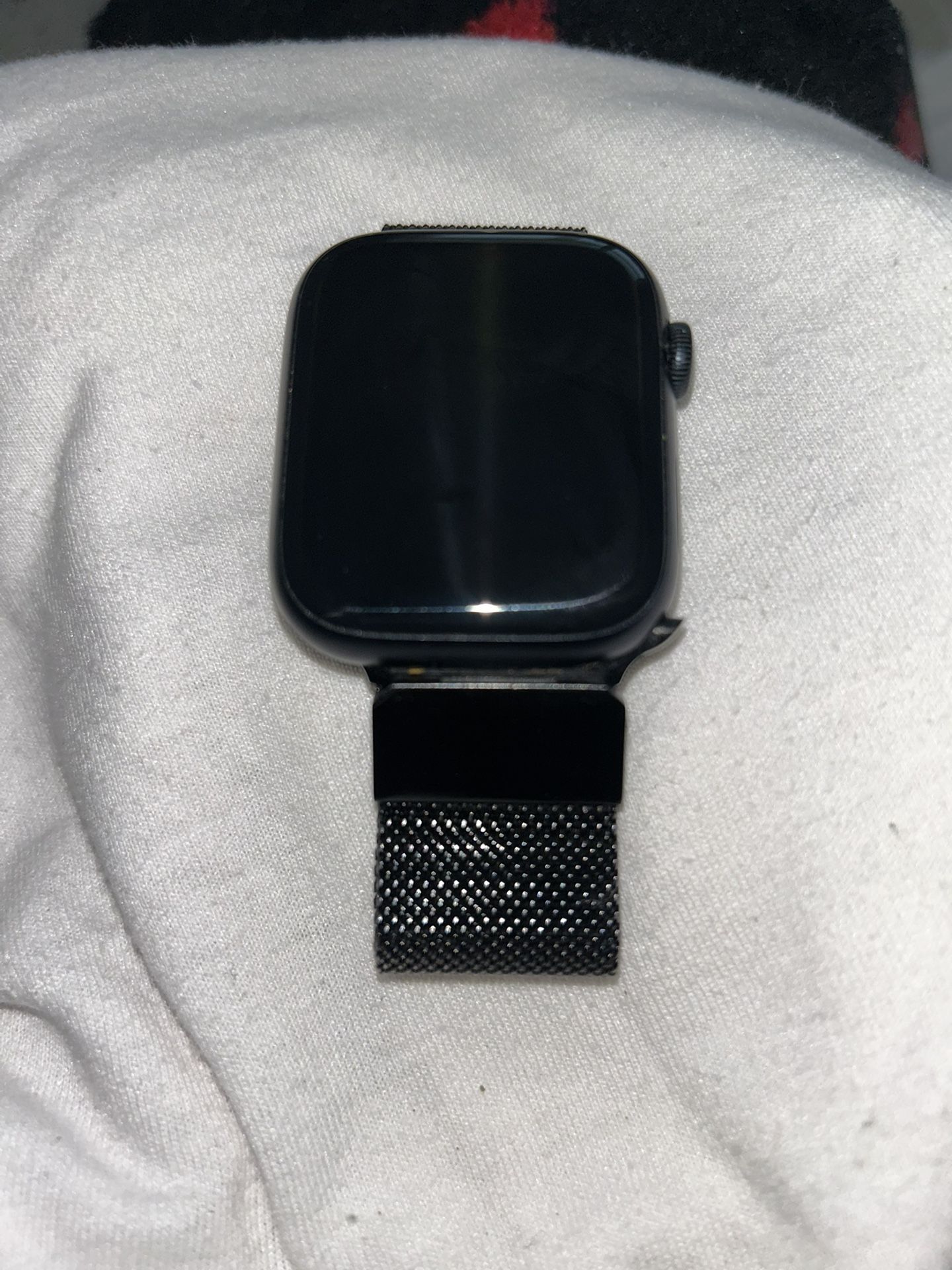 Apple Watch Series 9 GPS+ Cellular 2024 45mm Graphite Stainless Steel Case with Graphite Milanese Loop