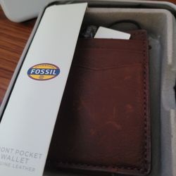 Fossil Clip Wallet Leather 