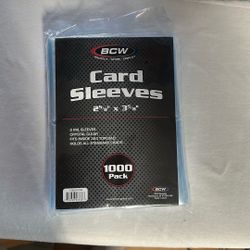 Card Sleeves. 1000 Pack 