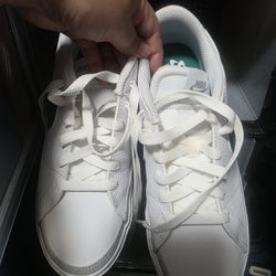 Nike White And Green Shoes