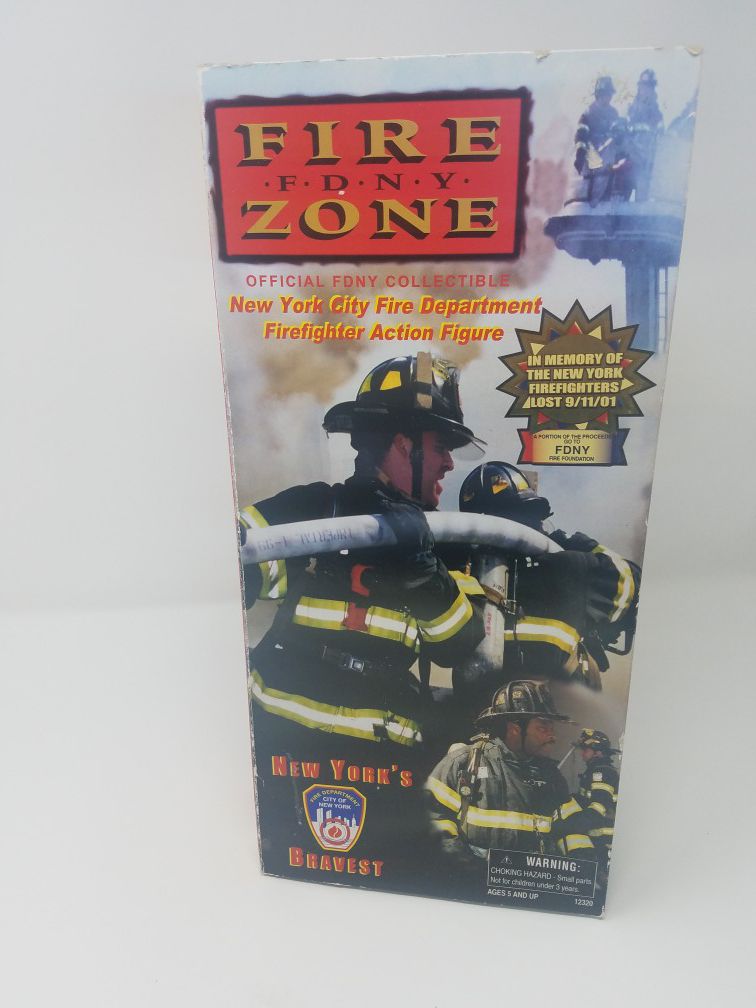 Fire Zone FDNY Firefighter Action Figure New Official FDNY Collectible