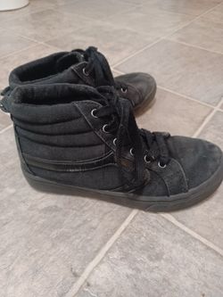 Boys' Black Hi-Top Shoes