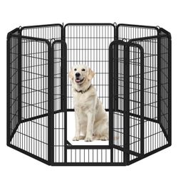 Yaheetech 47” Metal Dog Playpen – 8 Panels – Like New