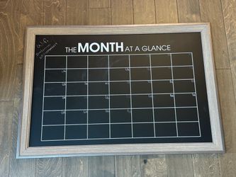 "Month at a Glance" Chalkboard