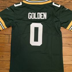  New Green white Mathew Golden Green Bay Packers  Jersey #0