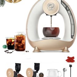 Single Serve Coffee Maker,Fast Heat in 20s,2-in-1 Coffee Machines Compatible with K-Cup Pods&Ground Coffee,Compact Coffee for Small Spaces, Brew in 2 