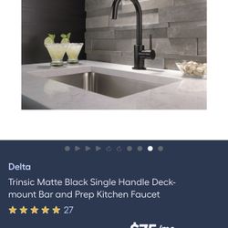 Delta 1956LF-BL Prep sink/Bar Sink (NEW)