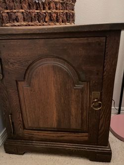 Dark wood cabinet or small side table