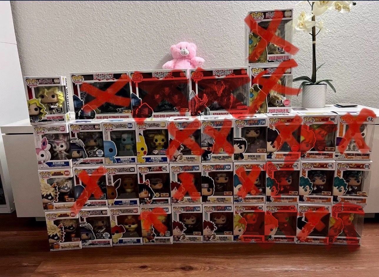 Funko Pops (Dragon Ball, Pokemon, YuGiOh) 