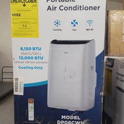 Big Savings.  12000btu Portable Ac By Dura WiFi Smart.  Complete Set With Windows Hose And Remote.  