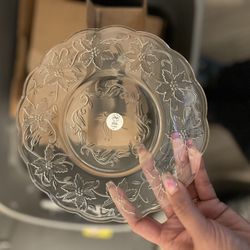 Princess House Small Glass Plates