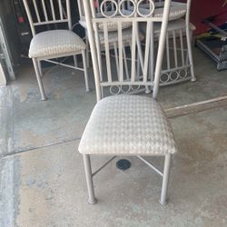 Dining Chairs X6 Metal/padded Seat