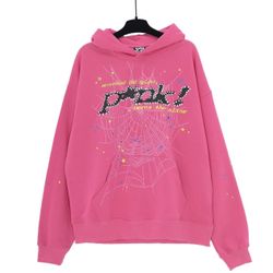 Pink Spider Hoodie Size M