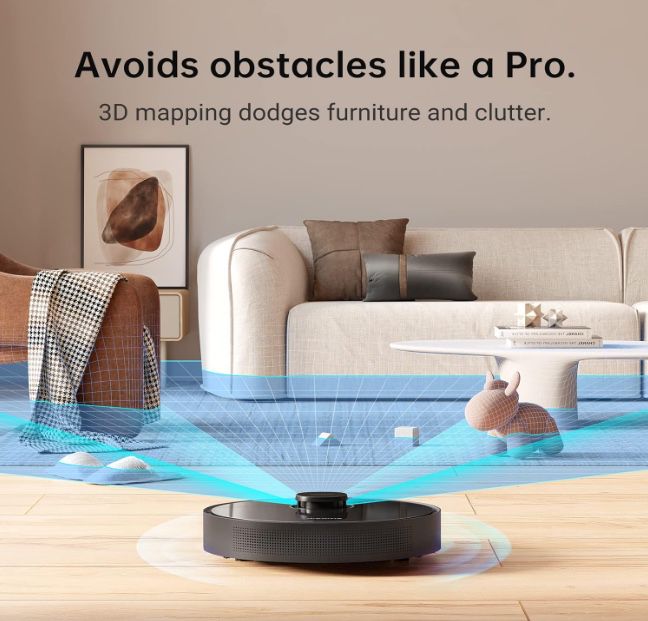 Dreametech L10 Pro Robot Vacuum and Mop, 4000Pa Strong Suction, 2.5h Runtime, Works with Alexa/Google Home/APP, 3D Obstacle Avoidance, Superb LiDAR Na