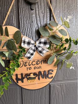 Disney door sign interchangeable holiday mickeys