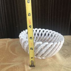 Cristal vintage basket style bowl