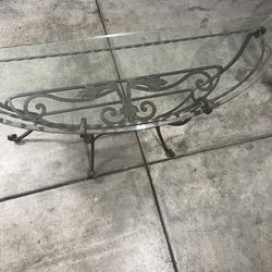 Glass Console Table 
