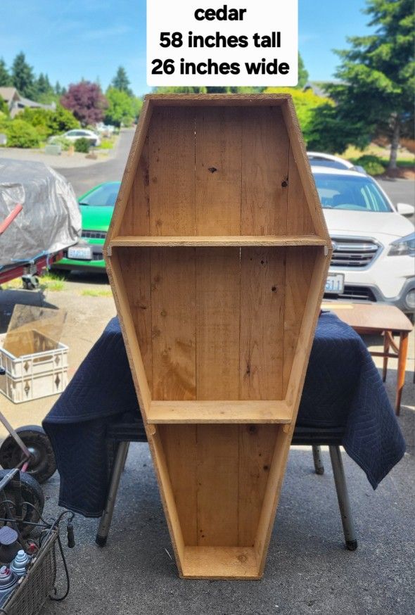 Cedar Coffin Shelves