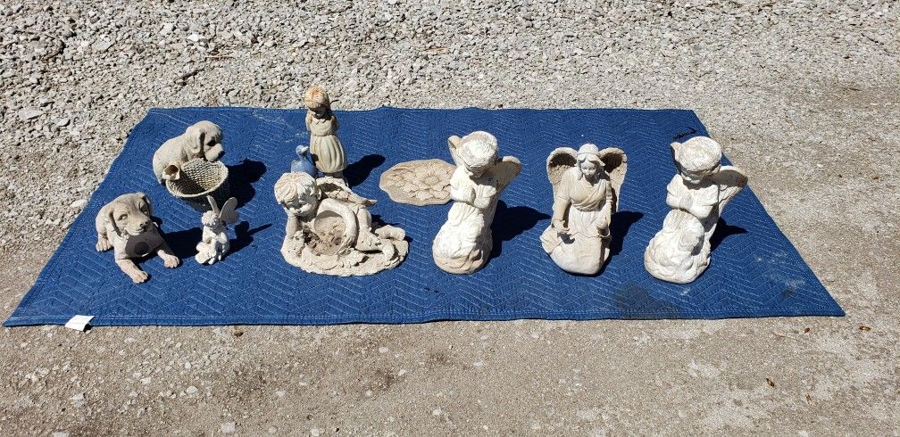 Garden Statues / Patio Figurines - $10 Choice Or ALL For $40 - NO holds 