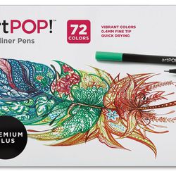 ArtPOP!™️ Fineliner Pens 72 Colors 0.4 MM Fine Tip