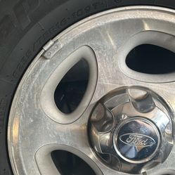Ford Ranger Tire and Rims W/80% Life With Cap And Lug Nuts 400$ OBO