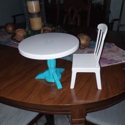 Small Table And Chair For Dolls.  