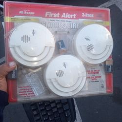 New  3 Pack Fire   Detectors 