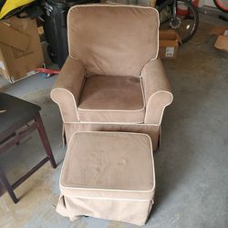 Swivel Rocking Chair and Ottoman
