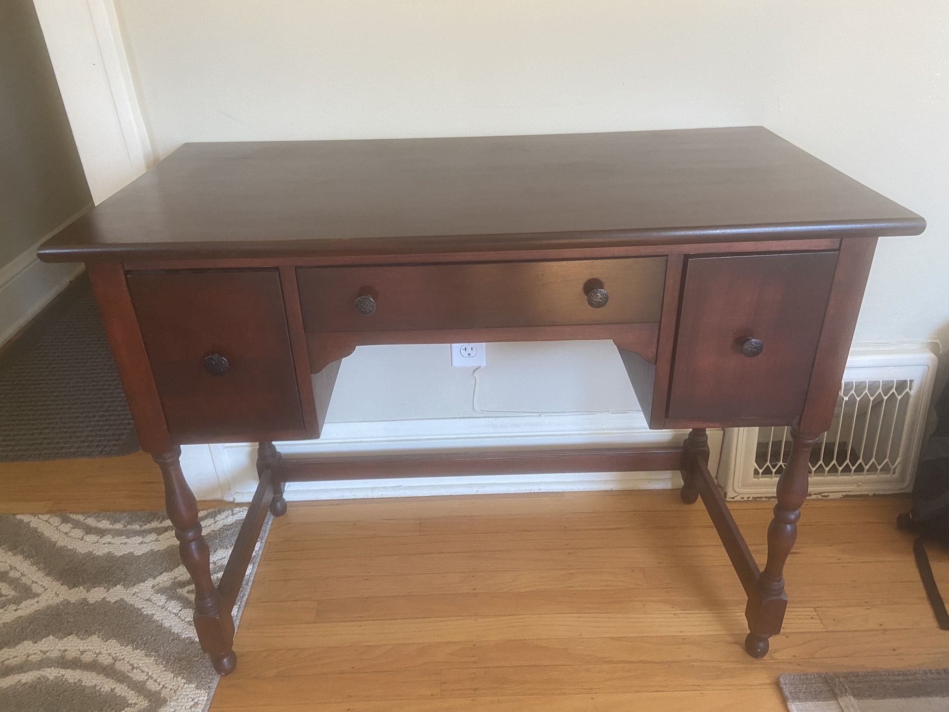 Solid Mahogany Antique Desk