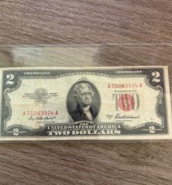 $2 red seal note
