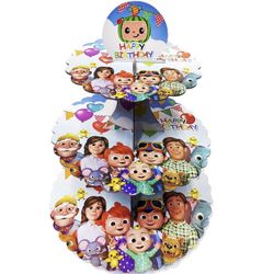 Cocomelon Party  - 3 Tier Cupcake Holder/Stand (New)