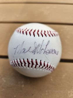 Oakland A's Signed Baseball - Mark McLemore