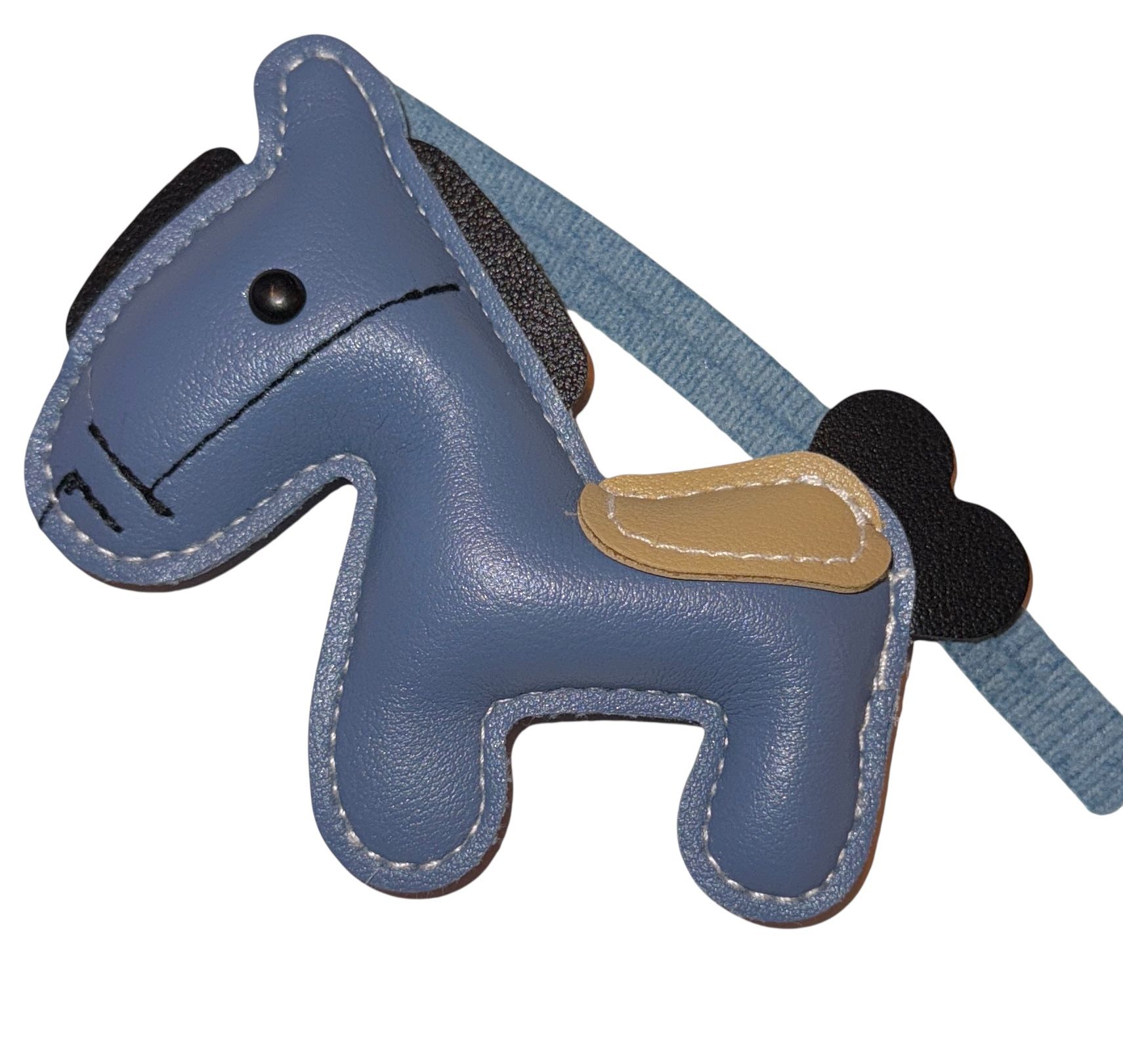 Blue Pony Purse Charm