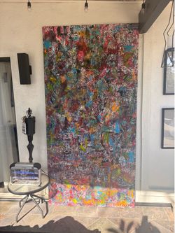 One of a kind painting  by artist- wood