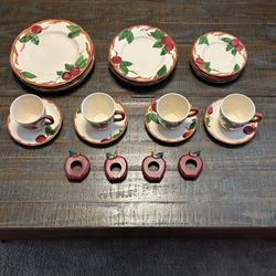 Vintage Franciscan Apple Dinnerware 24-pc Set Plus 8 Serving Dishes