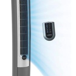 Lasko Portable Electric 42" Oscillating Tower Fan with Fresh Air Ionizer, Timer and Remote Control for Indoor, Bedroom and Home Office Use, Silver 255
