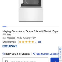 Brand New Maytag Electric Dryer 