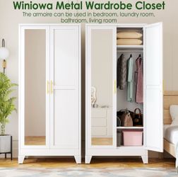 Armoire Wardrobe Closet - White