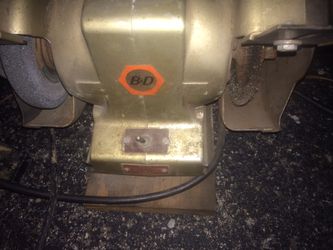 Black and Decker tools a Bench Grinder and Miter Saw