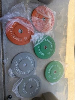 Brand new set of bumper Olympic weight plates