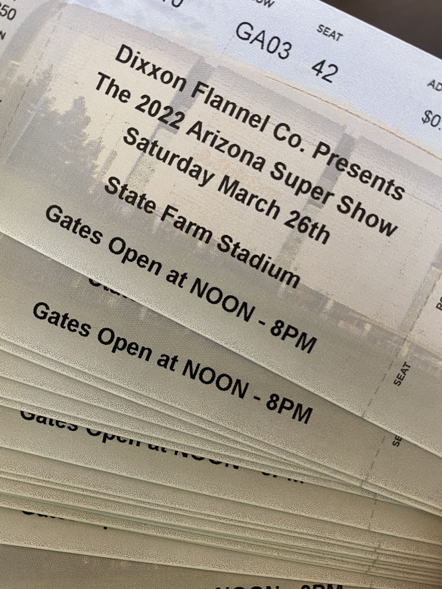 Arizona Supershow Tickets