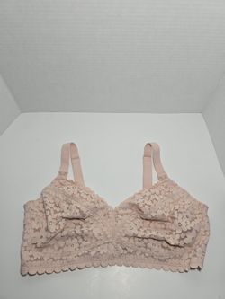 Momanda Nursing Bra Womens 38C Pink Lace Unpadded