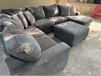 4 pcs sectional sofa with ottoman