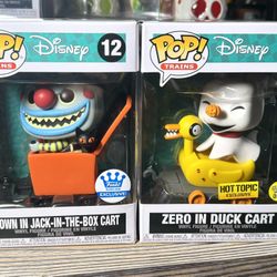 Funko Pop Disney Nightmare Before Christmas Exclusive Cart Bundle