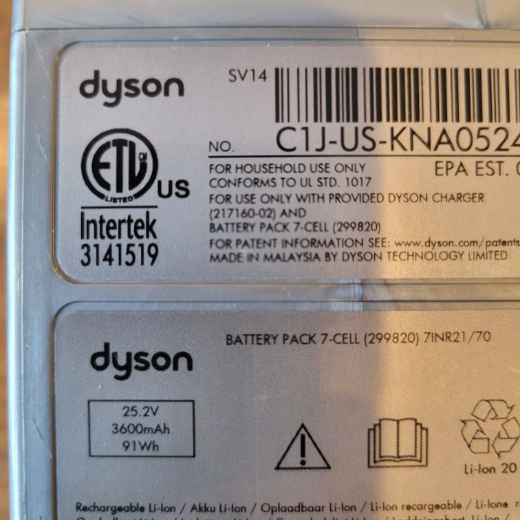 Dyson SV14 Battery