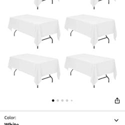 White Cloth Table Covers
